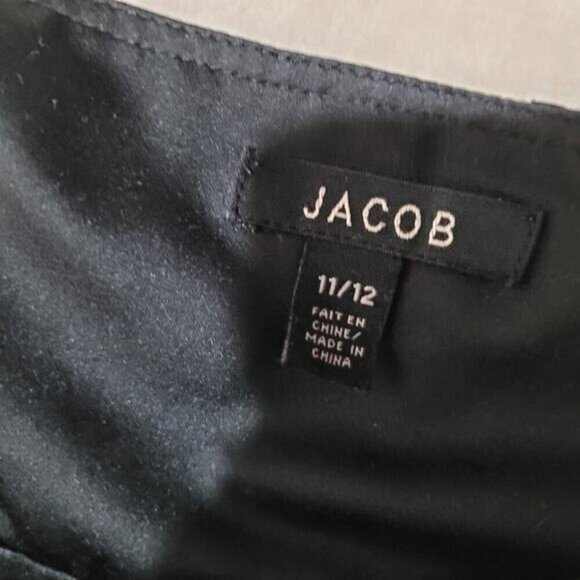 Jacob Black and White Dress Silk Blend Dress - Size 11 / 12 - Picture 4 of 8